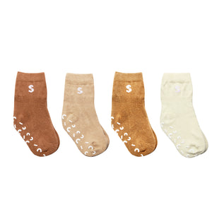 4-packs classic socks - DESERT