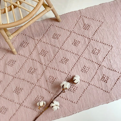 Popcorn rug /Vintage Pink /140×70 cm
